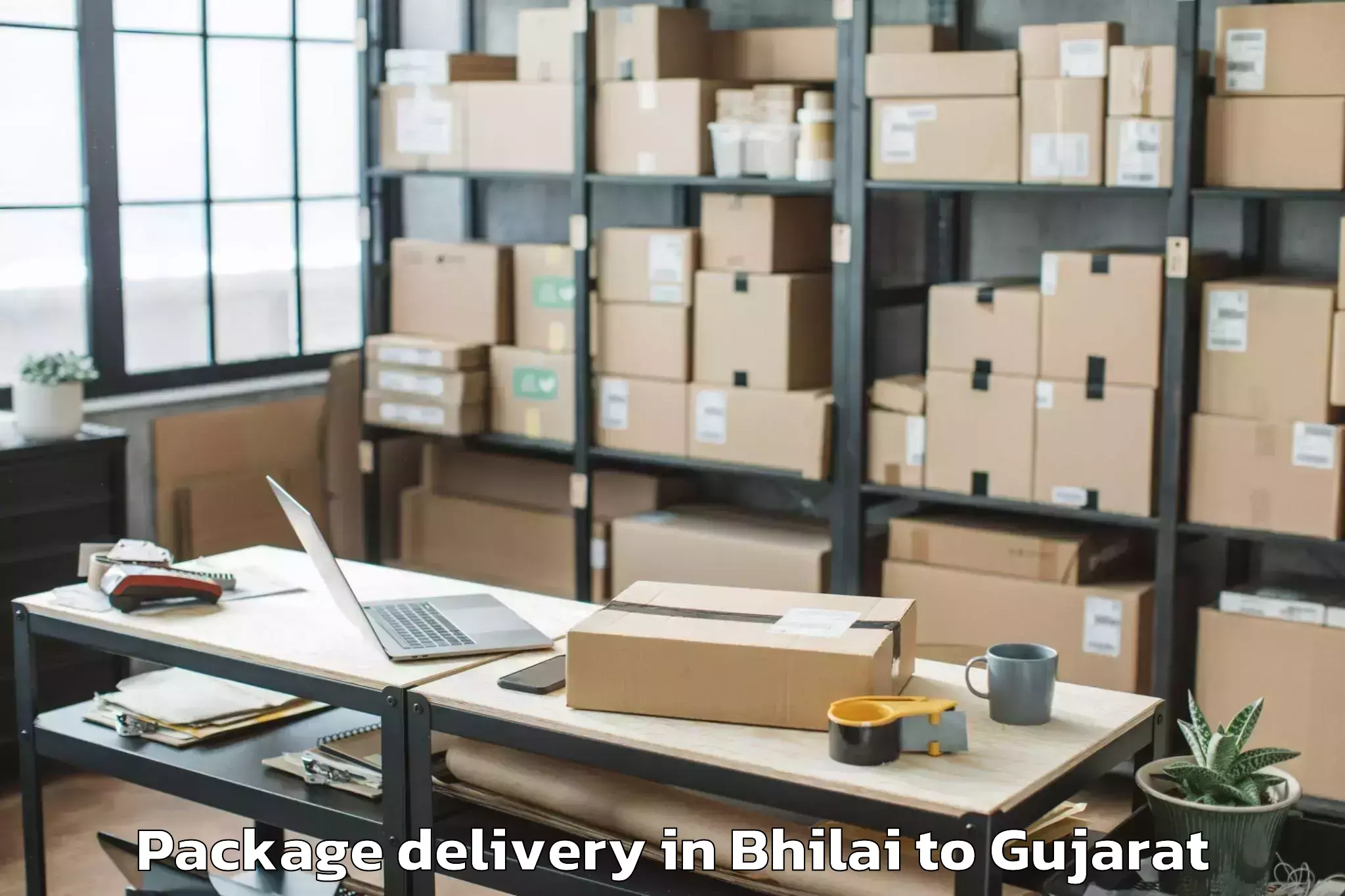 Quality Bhilai to Jamjodhpur Package Delivery